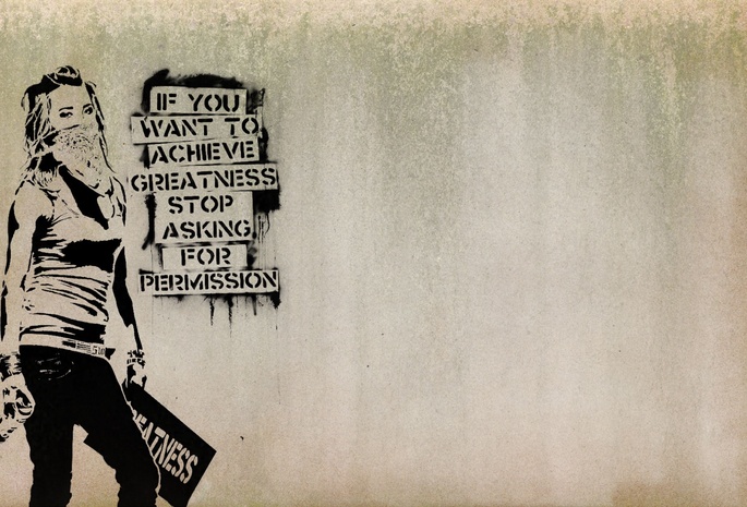 граффити, мнение, сопротивление, свобода, повязка, маска, Девушка