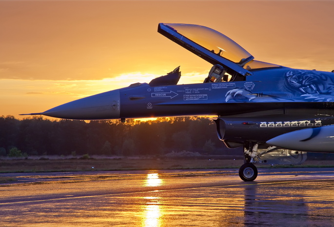 f-16, fighting falcon, Самолет, general dynamics