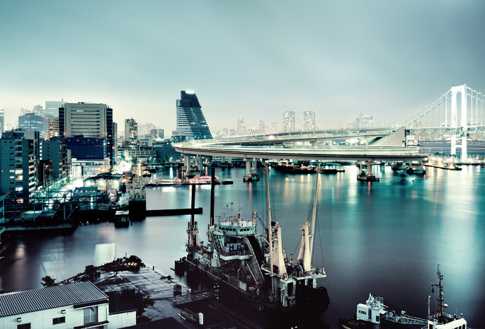 токио, радужный мост, Tokyo, япония, rainbow bridge