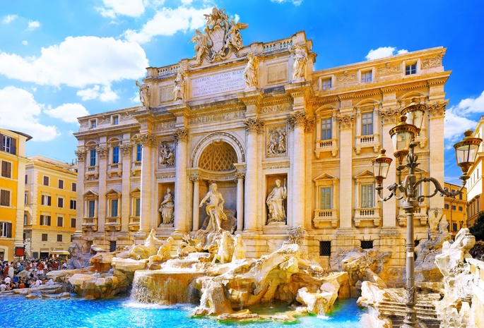 фонтан треви, fontana di trevi, рим, Италия, italy, rome, город