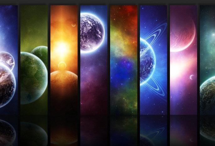 планеты, космос, Спектр планет