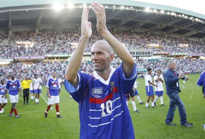 футболист, Zinedine zidane, стадион, великий, игроки