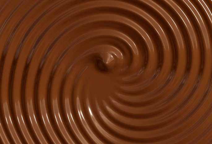 текстура, коричневый фон, Жидкий, шоколад, круги