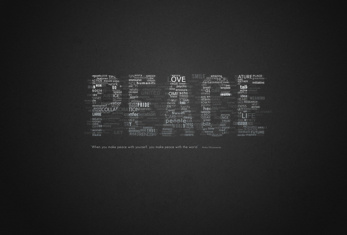 words, peace, выражение, слова, Мир, цитата