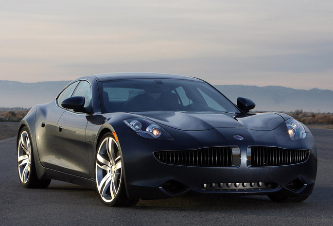 Fisker karma, автомобиль, дорога