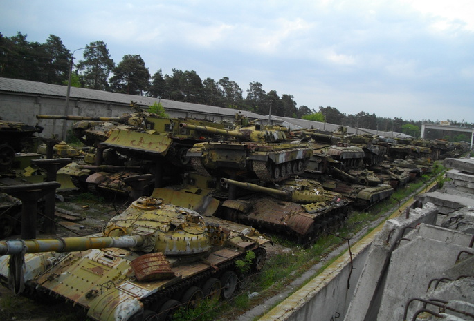 кладбище танков, Танки, свалка, киевского казенного