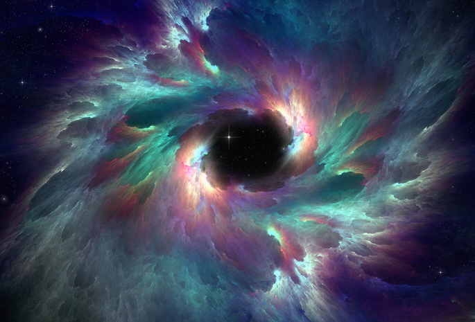 свет, The iridescent nebula, звезды