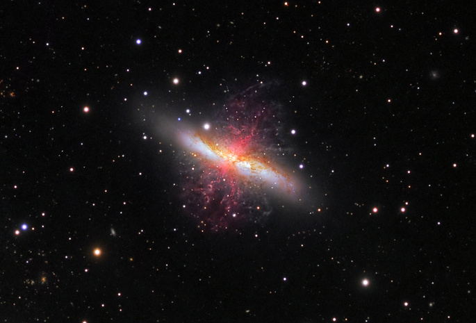 сверхветер, сигара, m82, Галактика