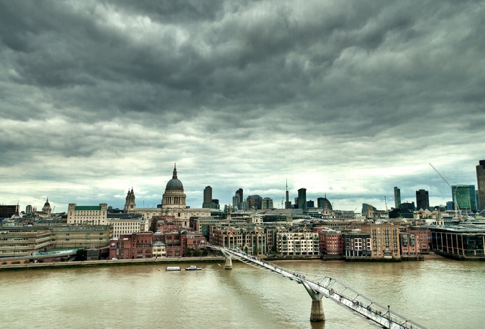 лондон, england, uk, millennium bridge, London