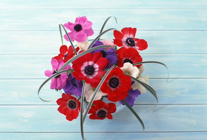 flowers, стол, красный, Цветы, композиция, букет, beauty