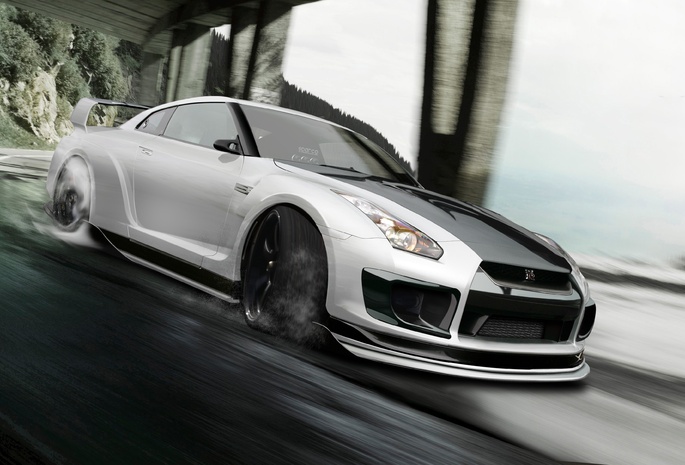 by hoperformance, nissan, gt-r, r35, Godzilla