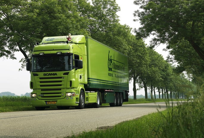 тягач, green, road, грузовик, р500, скания, scania trucks, truck, Scania, r500