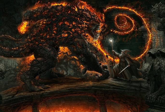 bridge of khazad-dum, mines of moria, Kerem beyit, balrog, gandalf, the lord of the rings