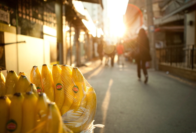 Бананы, улица, свет
