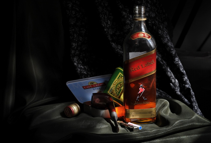 трубка, Johnnie walker, джонни уокер, wallpapers, red label, виски, обои