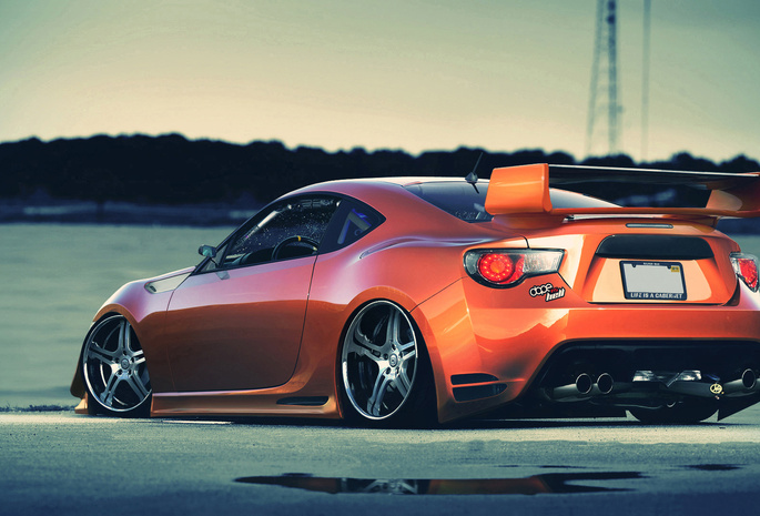 Toyota, gt86, оранж