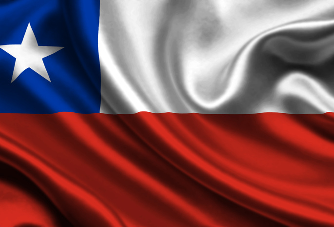 Chile, Satin, Flag