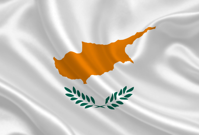 Cyprus, Satin, Flag