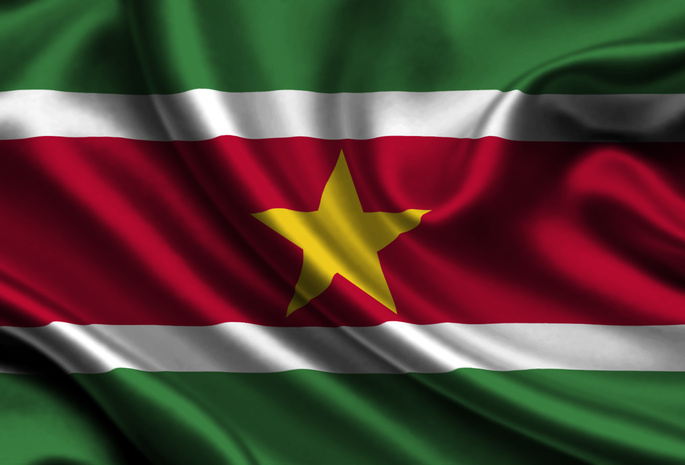 Suriname, Satin, Flag