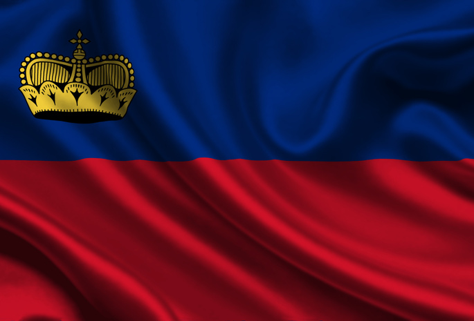 Liechtenstein, Satin, Flag
