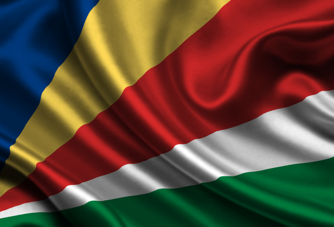 Seychelles, Satin, Flag