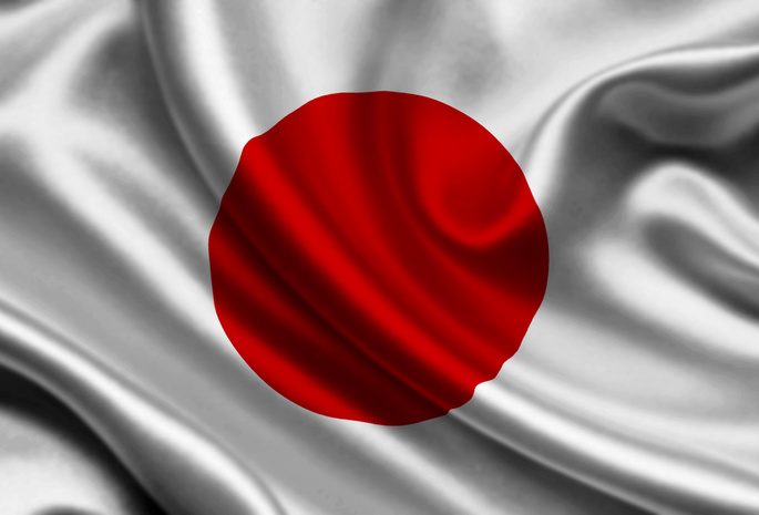 Japan, satin, flag