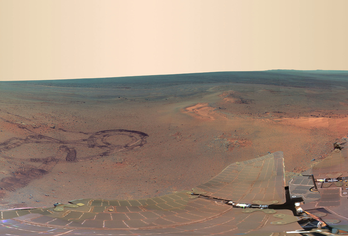 Марс, марсоход, гора, панорама, opportunity, грилис-хевен