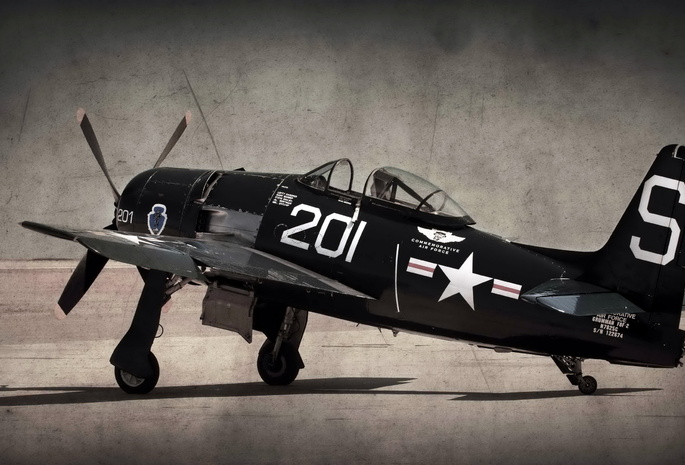 F8-f bearcat, фон, самолёт, стиль