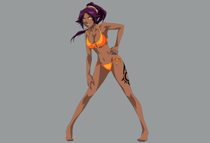 yoruichi, bleach, Блич, shihouin yoruichi