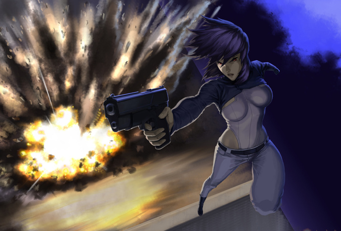 kusanagi, motoko, kokaku kidotai, Ghost in the shell, stand alone complex