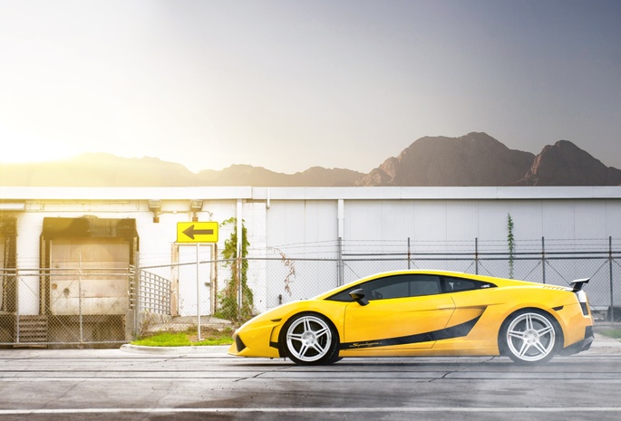 yellow, ламборджини, gallardo, ламборгини, Lamborghini, superleggera