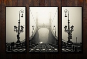 мост, ретро, фрагмент, Фото