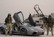 Lamborghini, пилоты, самолет