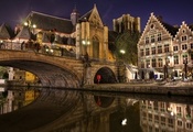 Gent, belgium, мост