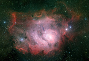 туманность, созвездие, лагуна, Ngc 6523, стрелец