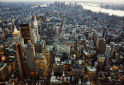 Город, tilt shift, манхэттен, нью йорк, нью-йорк, new york city, сша