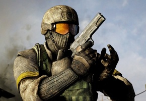 оружие, война, bad company, пистолет, армия, Battlefield, солдат, обои