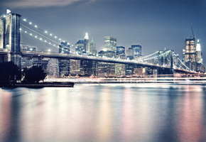 brooklyn bridge, new york, Город, бруклин, свет, сша, бруклинский мост, манхэттен, нью-йорк