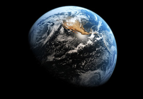 Космос, земля, звёзды, облака, облако, планеты, звезда, широкоформатные картинки, вид, обои, небо, планета