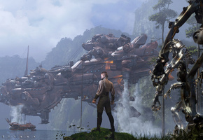 человек, Pirate ship, корабль