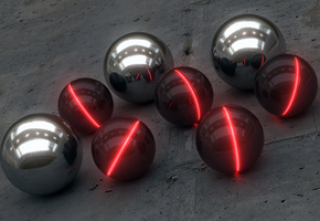 Шары, industrial glow, balls