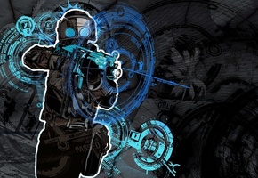 маска, контра, Cs, страйк, автомат, counter-strike