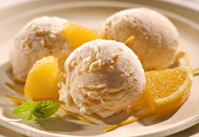 еда, Мороженое, тарелка, вкусно, шарик