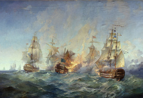 Блинков, сражение у острова тендра 28-29 августа 1790 г, картина