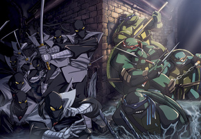 канализация, убийцы, ниндзя, черепашки, ниндзи, Teenage mutant ninja turtles