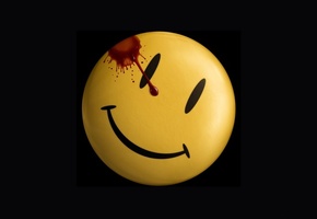 Смайлик, темно, улыбка
