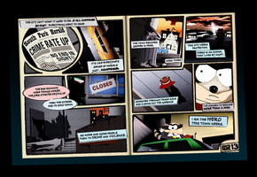 cartman, coon, енот, южный парк, comics, злодей, South park, комикс, супер, картман, герой