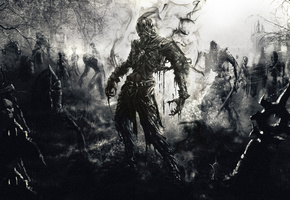 Кладбище, могилы, нежить, мертвецы