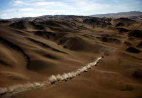 машины, машина, ветер, дороги, внедорожники, пустыня, гонка, пустыни, холмы, путь, гонки, ралли, дорога, барханы, Спорт, пыль, rally