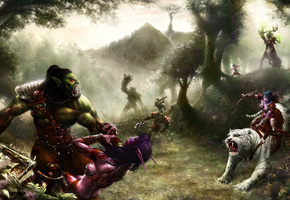 эльфы, орки, война, Warsong